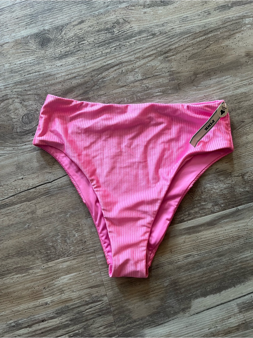 Victoria's Secret Pink Ribbed High-Waist Cheeky Bottoms